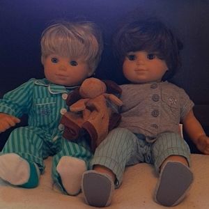 American girl Bitty Baby Twin Dolls with Bundle